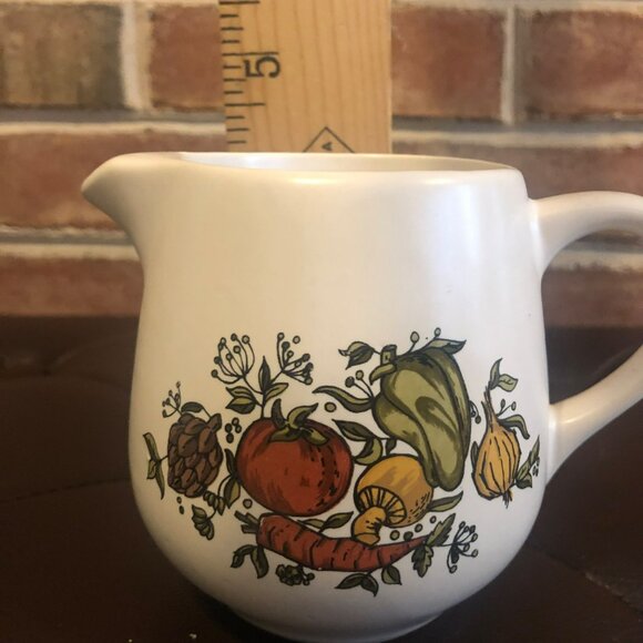 McCoy Spice Delight Pitcher Creamer 7020 vtg 70s Vegetables - Picture 6 of 6